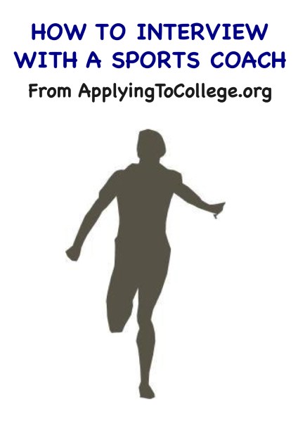 How to interview with a college sports coach from Sharon Epstein and First Impressions College Consulting