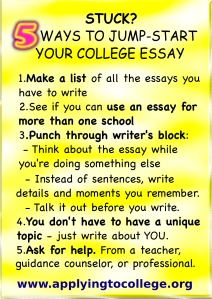 5 ways to reduce college application essay stress