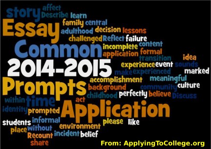 2014-2015 Common Application essay prompts