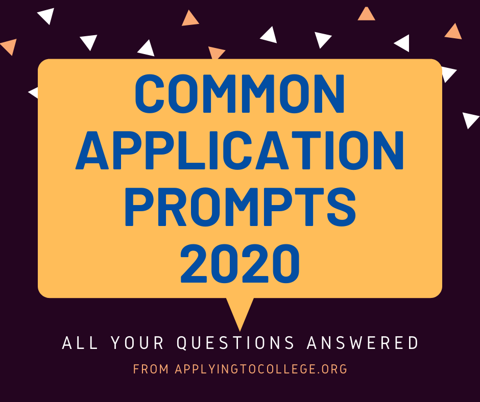 common app college essay prompts 2020
